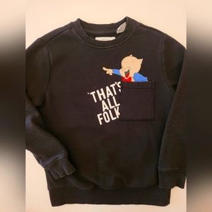 Zara unisex sweatshirt, black, size 8